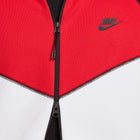 Moletom Nike Sportswear Tech Fleece FZ Hoodie - Branco, Preto e Vermelho
