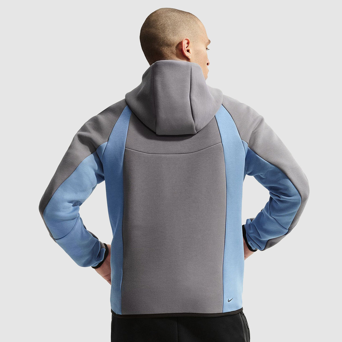 Jaqueta Nike Sportswear Tech Fleece Windrunner Full-Zip Jacket - Cinza-grafite, Azul e Preto