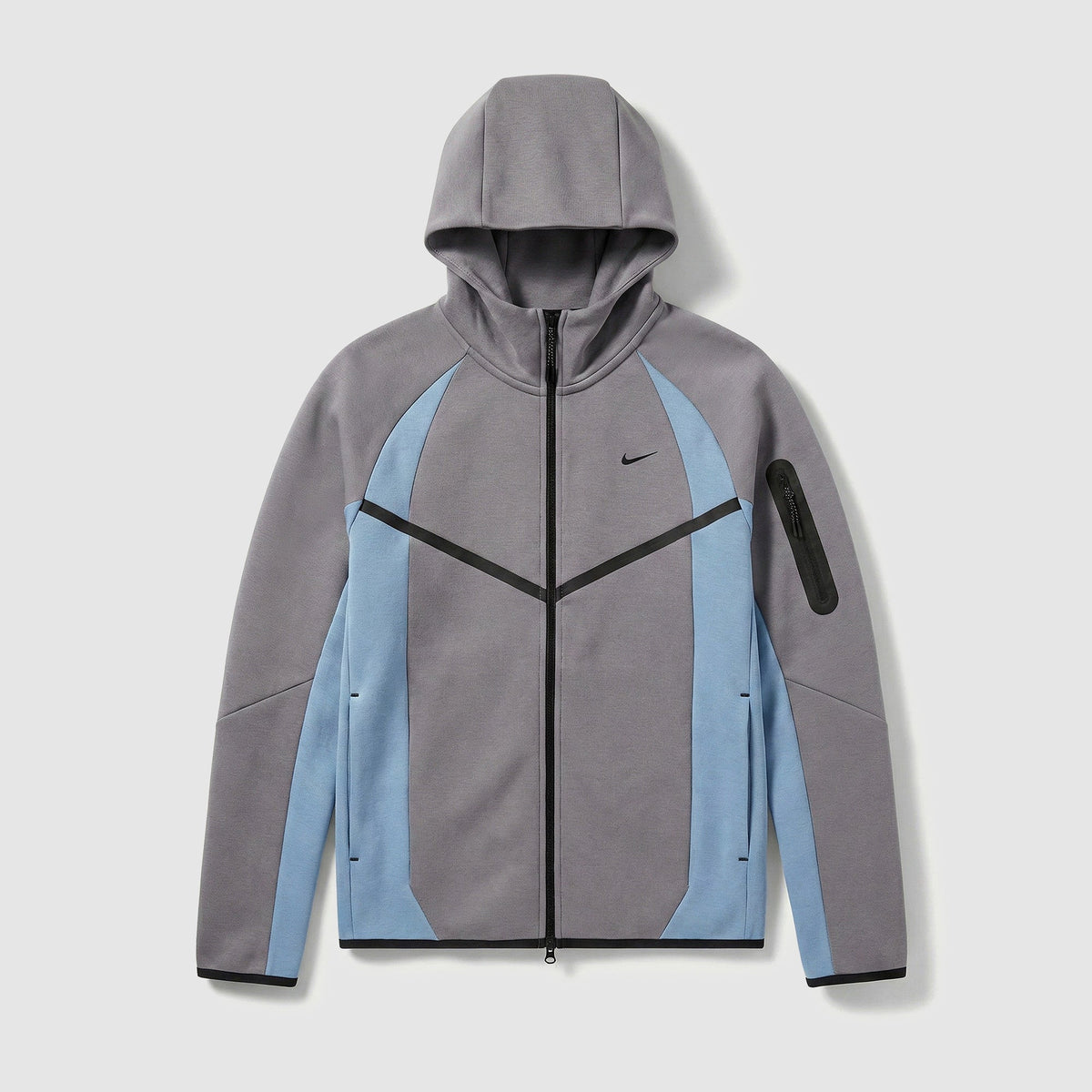 Jaqueta Nike Sportswear Tech Fleece Windrunner Full-Zip Jacket - Cinza-grafite, Azul e Preto