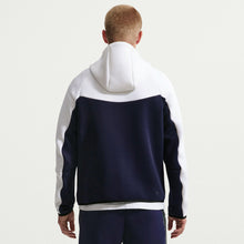 Moletom Nike Sportswear Tech Fleece Full Zip Windrunner Hoodie - Branco, Azul-marinho e Vermelho