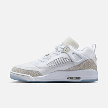 Air Jordan Spizike Low - Branco / Prateado metálico / Azul / Cinza