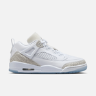 Air Jordan Spizike Low - Branco / Prateado metálico / Azul / Cinza