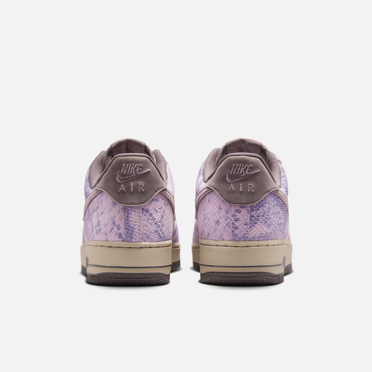Nike Air Force 1 Low - Lilás / Bege-areia / Cinza-pedra / Cinza-amarronzado