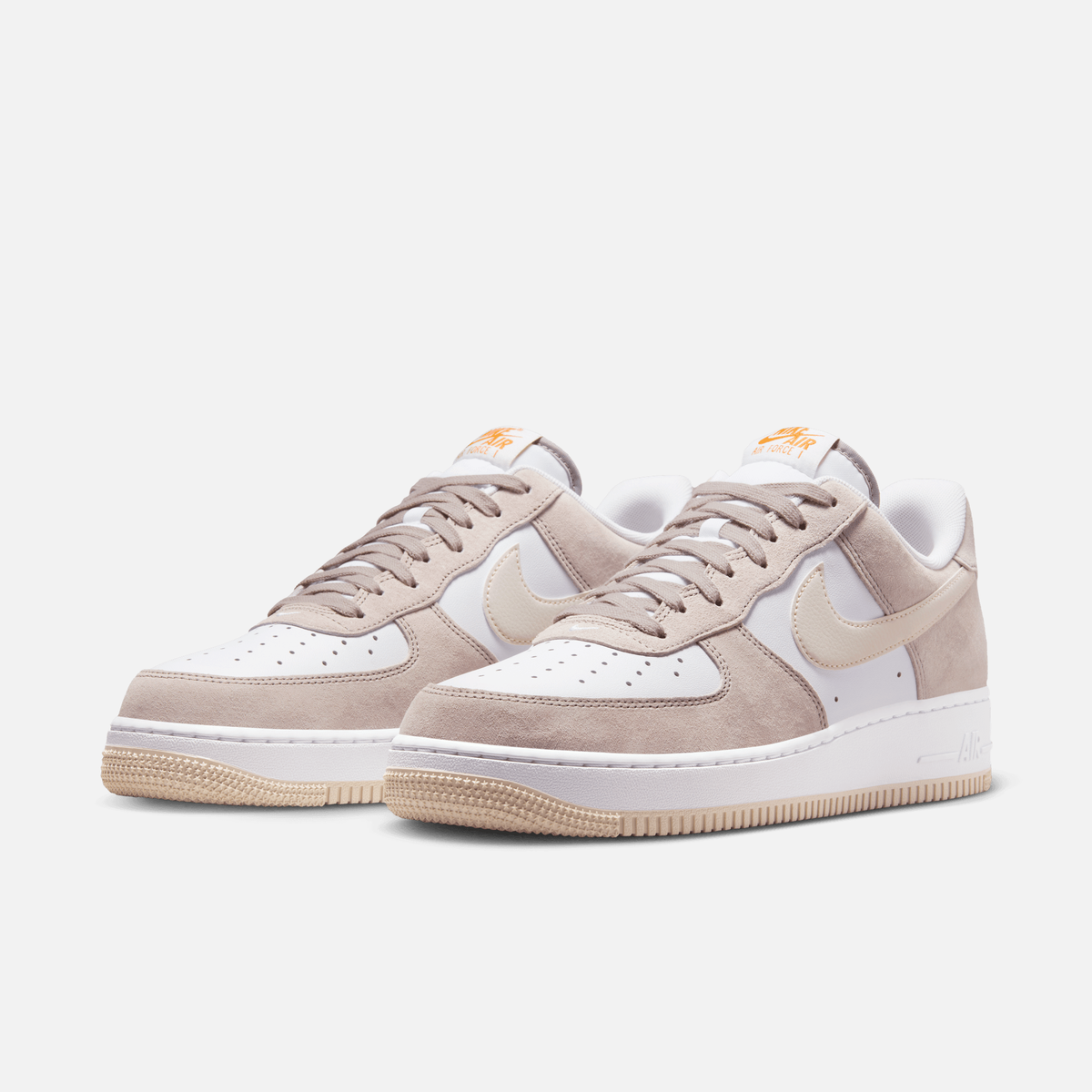 Nike Air Force 1 Low - Cinza / Marrom-claro / Branco