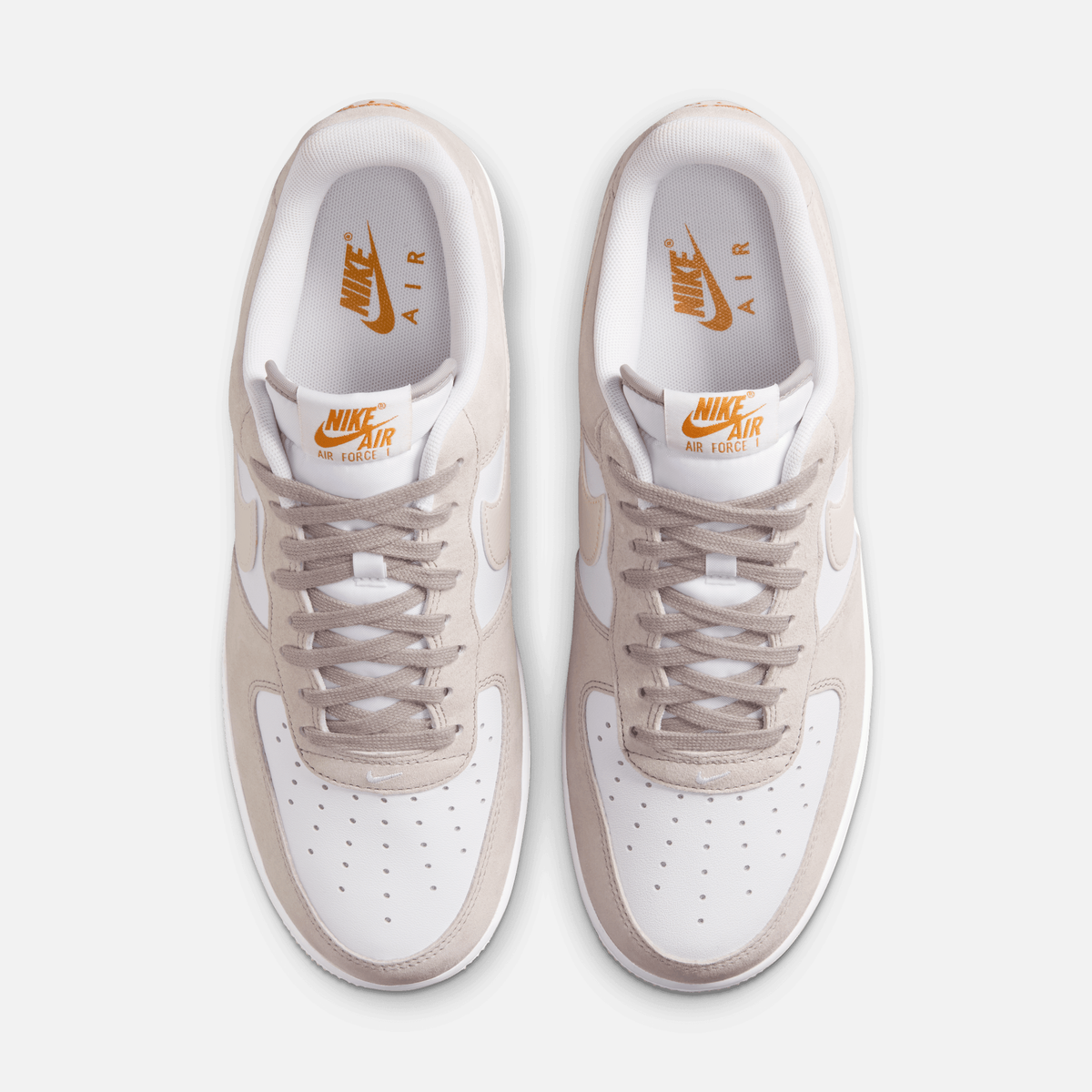 Nike Air Force 1 Low - Cinza / Marrom-claro / Branco