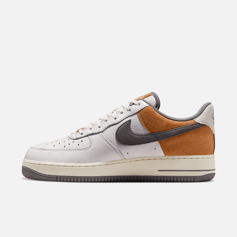 Nike Air Force 1 Low - Branco-acinzentado / Cobre / Branco-creme / Cinza-estanho