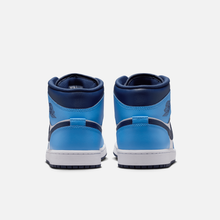 Air Jordan 1 Mid - Azul-universitário / Branco / Branco-creme / Azul-marinho