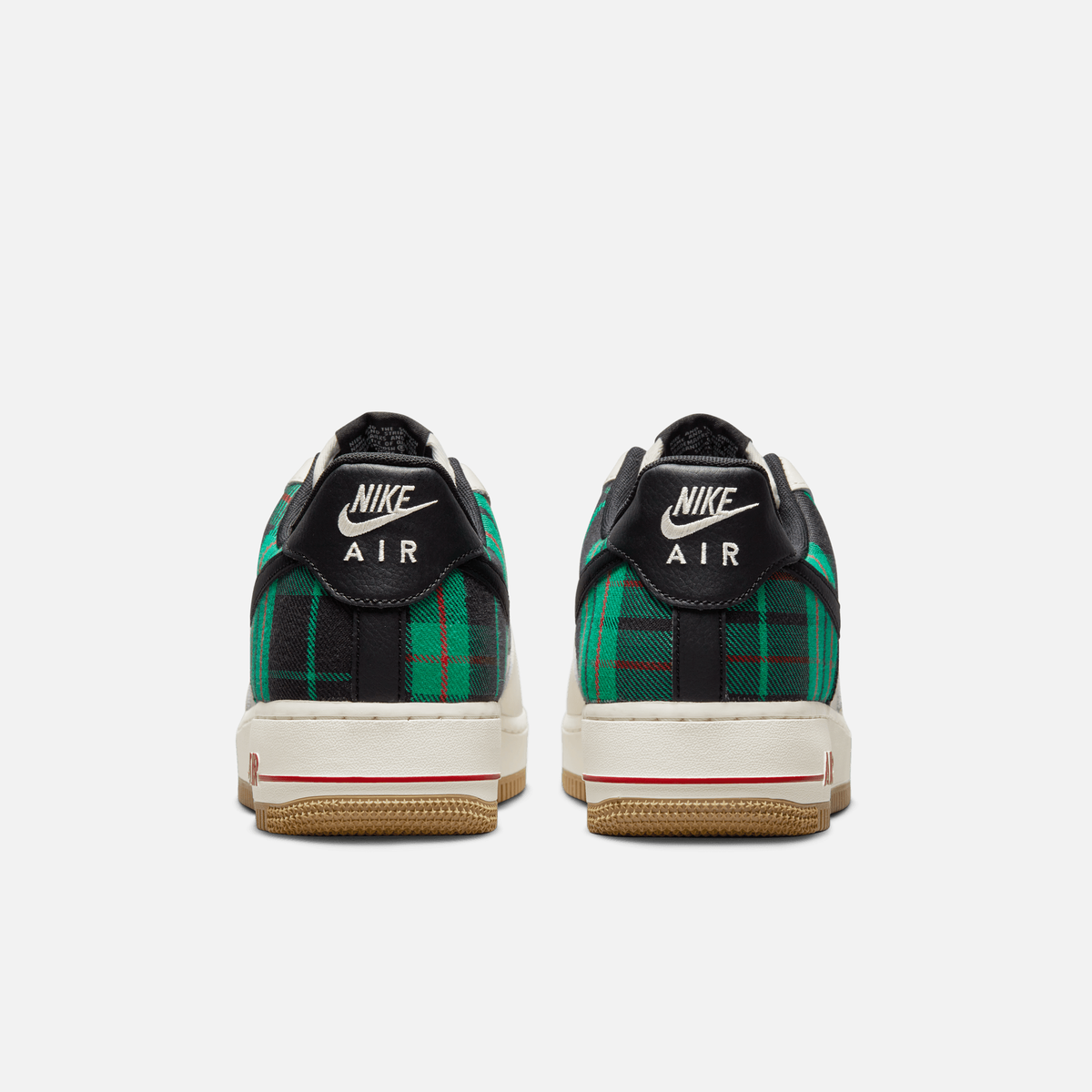 Nike Air Force 1 Low 07 LX Plaid - Marfim-claro / Preto / Verde / Vermelho