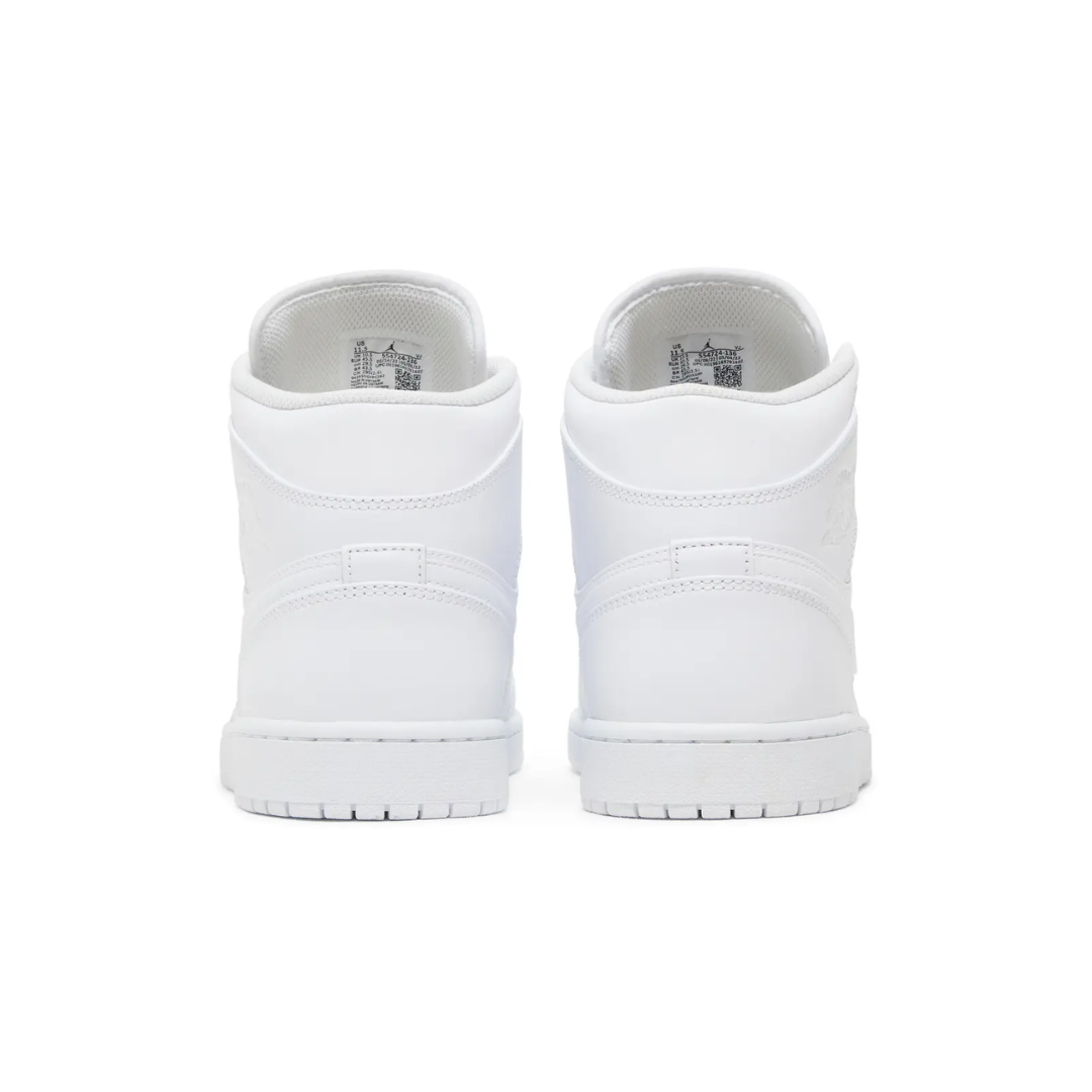 Air Jordan 1 Mid - "Triple White"
