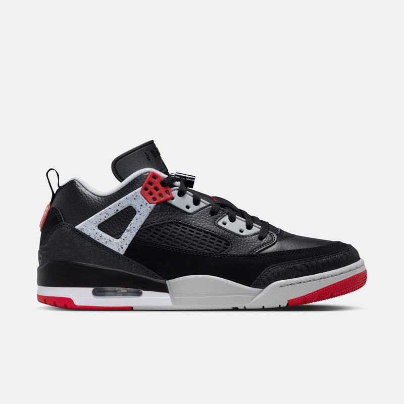 Air Jordan Spizike Low Bred - Preto / Cinza / Branco / Vermelho