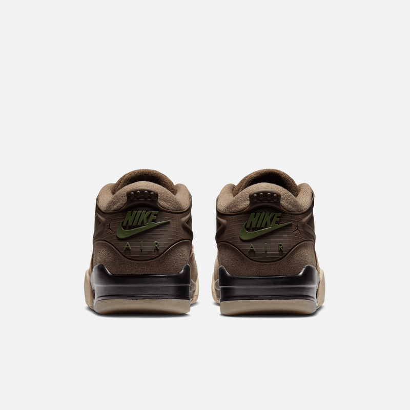 Air Jordan 4 RM - Marrom-acinzentado / Marrom / Bege-osso claro / Verde-oliva médio