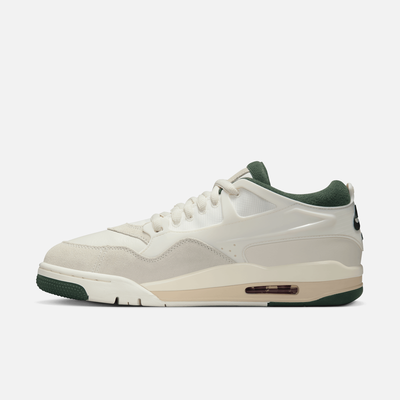 Air Jordan 4 RM - Branco-creme / Creme claro / Verde / Roxo-escuro
