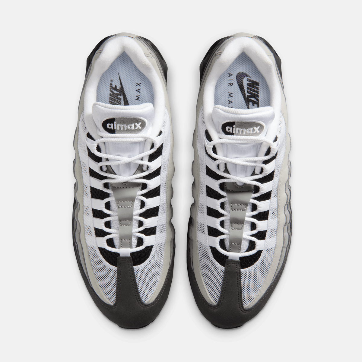 Nike Air Max 95 OG Big Bubble - Preto / Cinza-médio / Cinza-estanho escuro / Branco