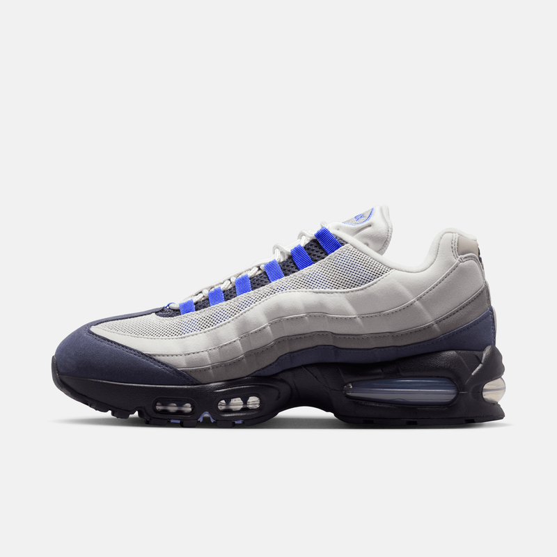 Nike Air Max 95 OG Big Bubble - Cinza-claro / Roxo-escuro / Cinza-grafite / Azul-safira