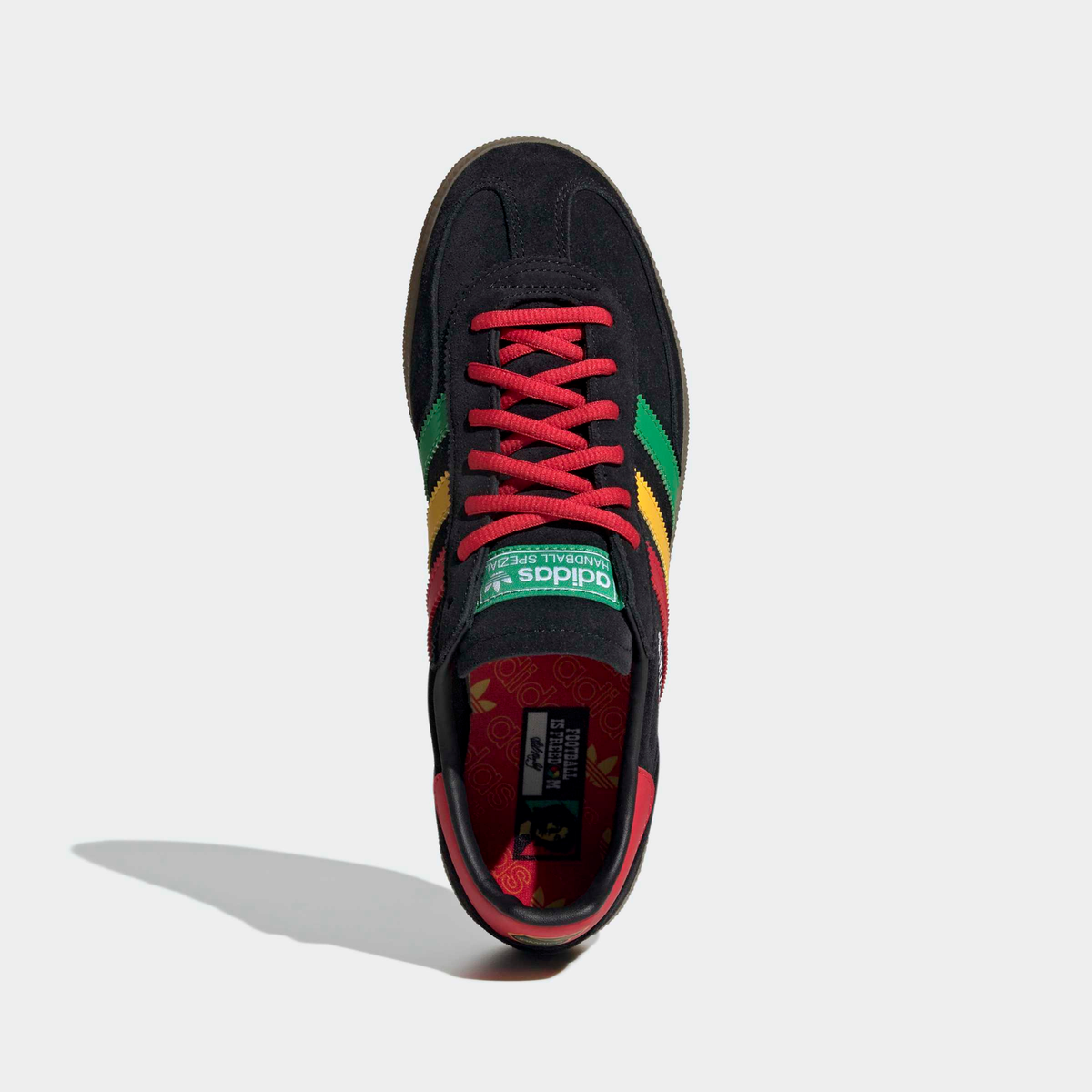 Adidas Handball Spezial Bob Marley Football Is Freedom - Preto / Vermelho-rubi / Dourado intenso