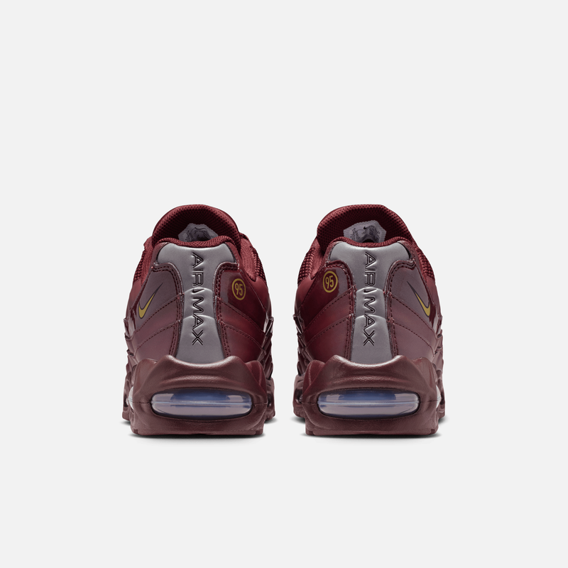 Nike Air Max 95 Big Bubble Total 90 - Vinho / Preto / Prateado metálico / Dourado metálico