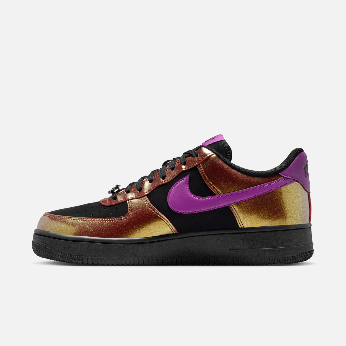 Nike Air Force 1 Low Glam Rock - Preto / Roxo-framboesa