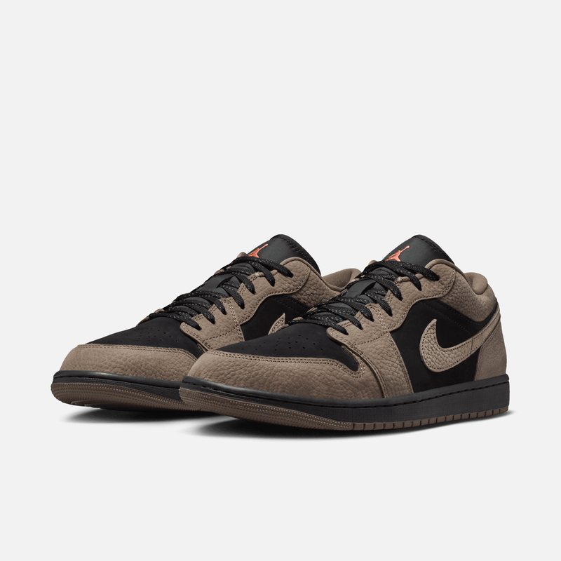 Air Jordan 1 Low SE - Preto / Laranja-manga claro / Cinza