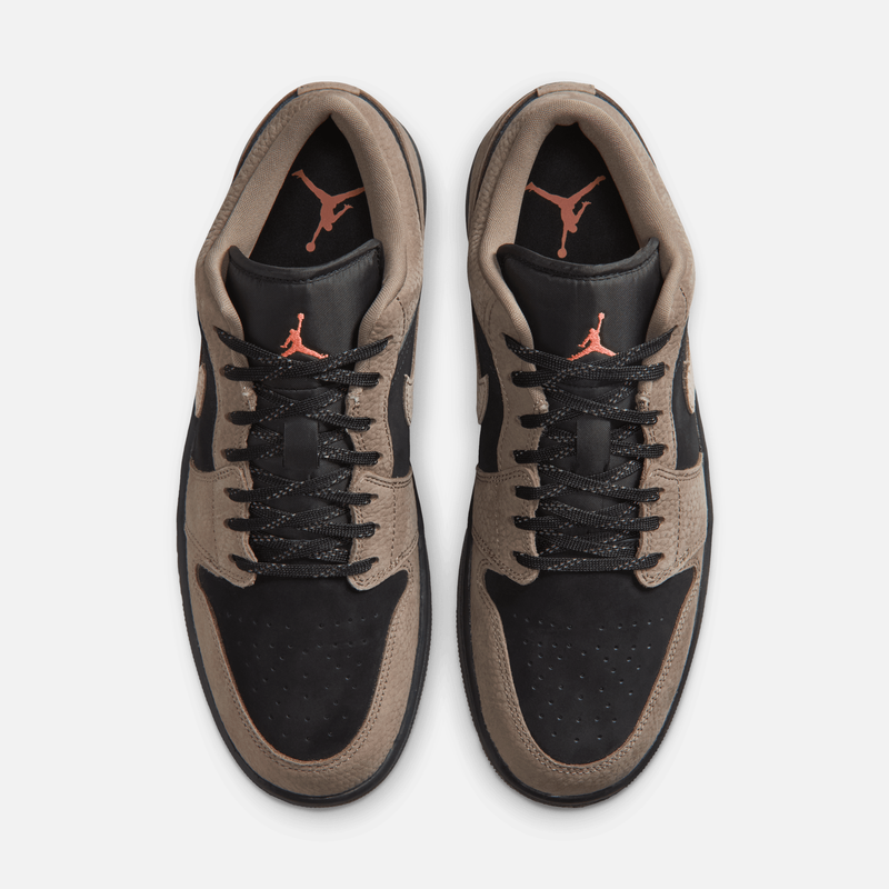 Air Jordan 1 Low SE - Preto / Laranja-manga claro / Cinza