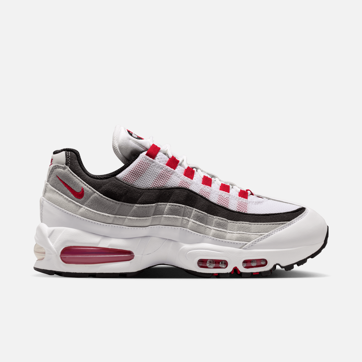 Nike Air Max 95 Big Bubble Premium - Branco / Cinza / Vermelho