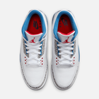 Air Jordan 3 Retro - Branco / Azul-vivo / Vermelho / Cinza