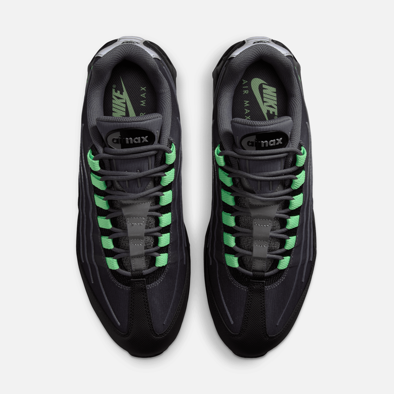 Nike Air Max 95 Big Bubble - Cinza / Preto / Prateado metálico / Verde