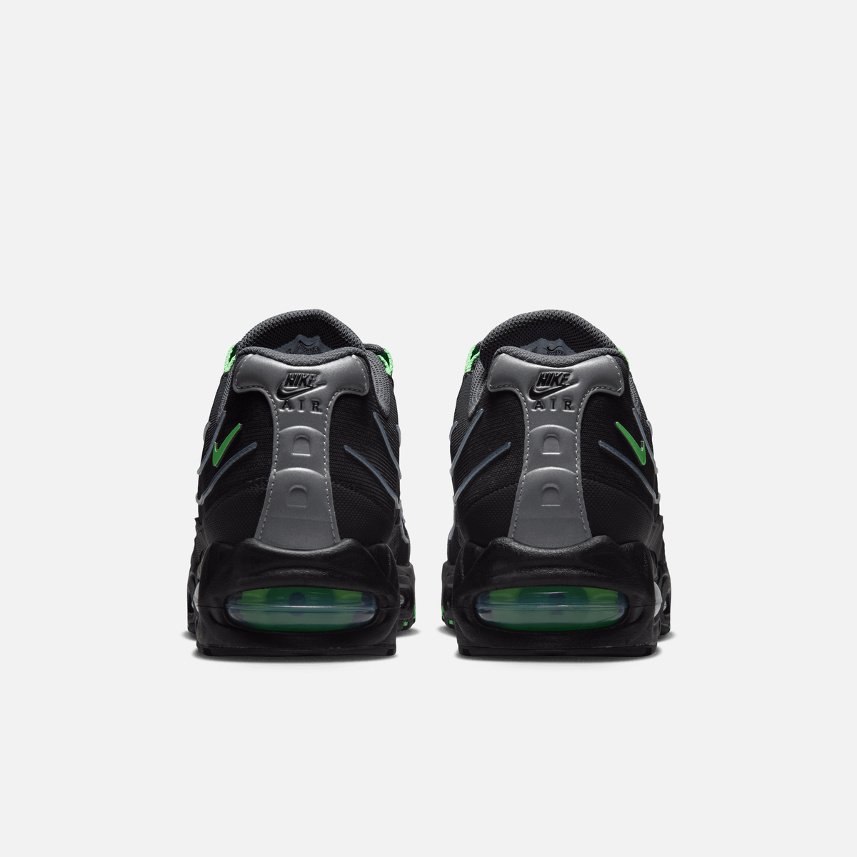 Nike Air Max 95 Big Bubble - Cinza / Preto / Prateado metálico / Verde