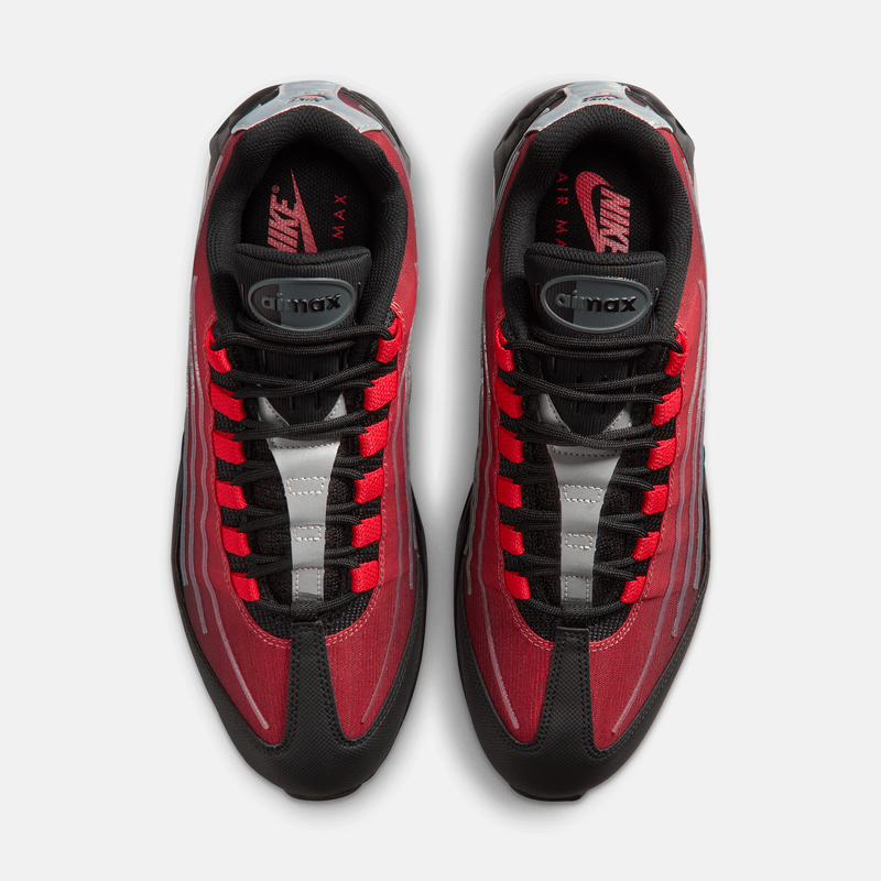 Nike Air Max 95 Tech - Preto / Vermelho / Prateado metálico