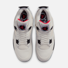 Air Jordan 4 Retro Flight Club - Branco-creme / Preto / Vermelho
