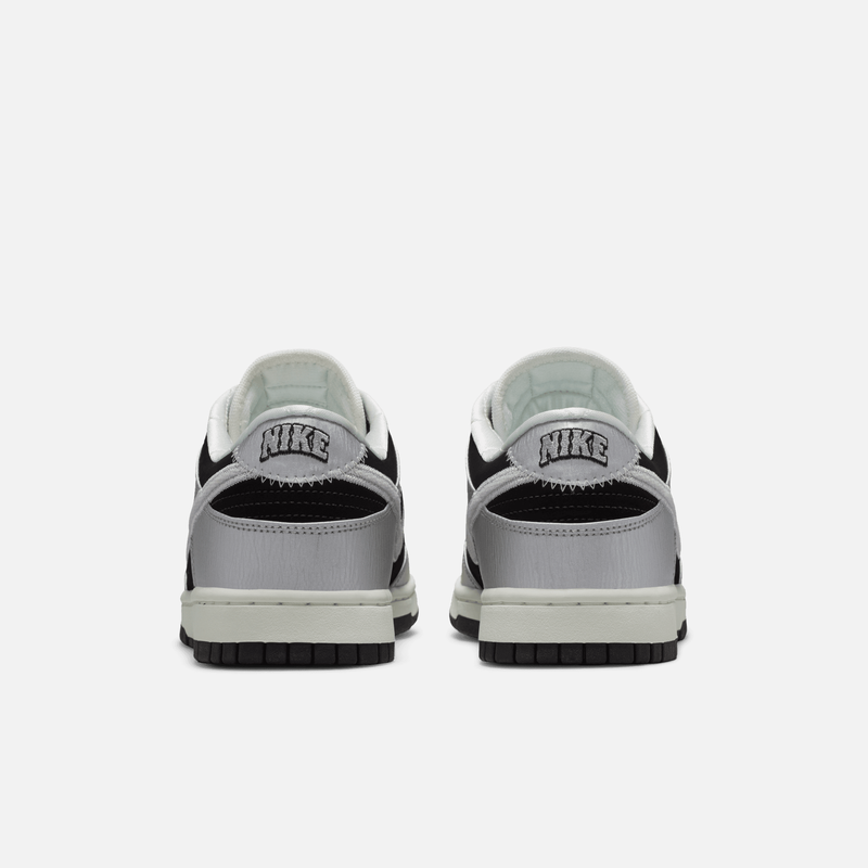 Nike Dunk Low - Prateado metálico / Preto / Branco-creme
