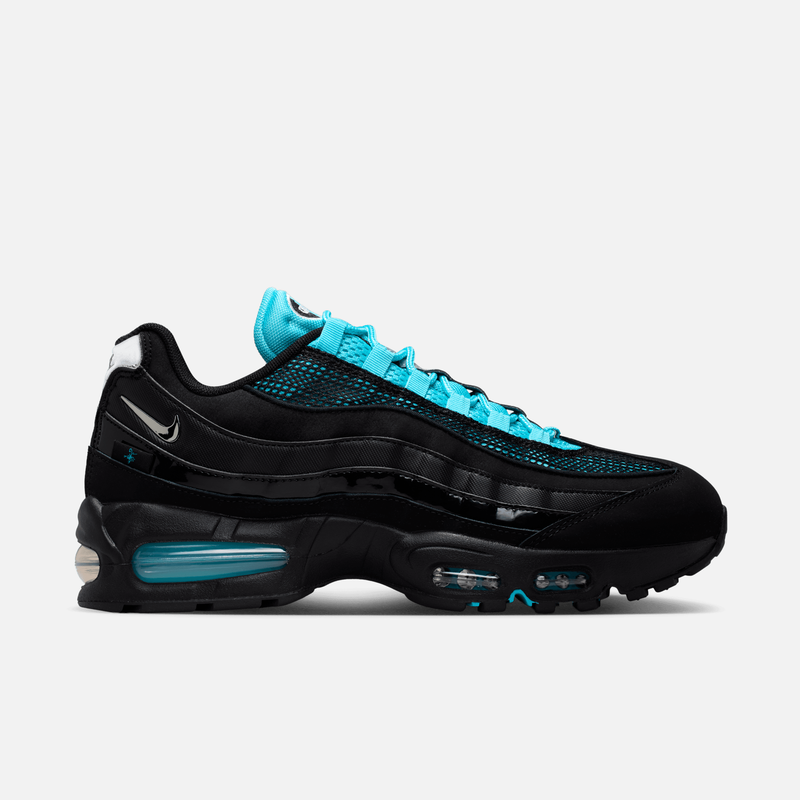 Nike Air Max 95 Big Bubble Scorpion - Preto / Azul / Prateado metálico / Cromado