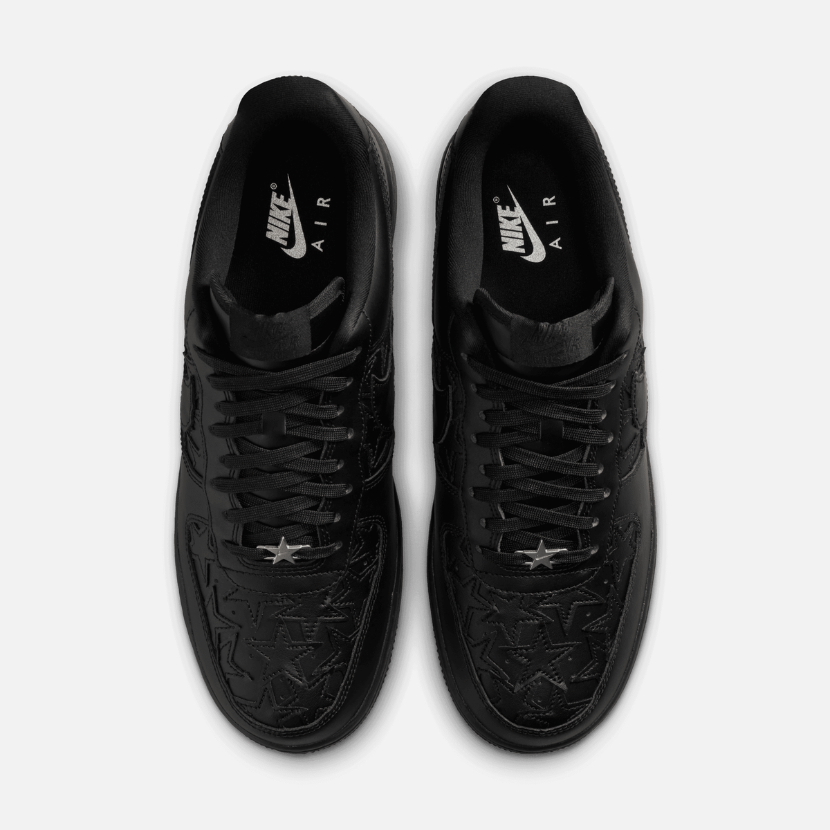 Nike Air Force 1 Low - Preto / Prateado metálico