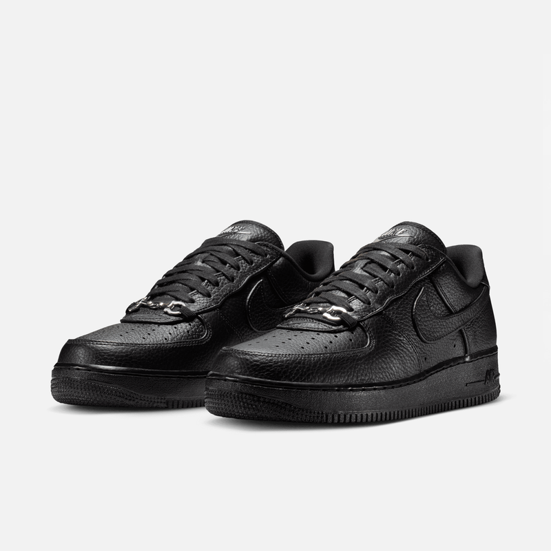 Nike Air Force 1 Low - Preto / Prateado metálico