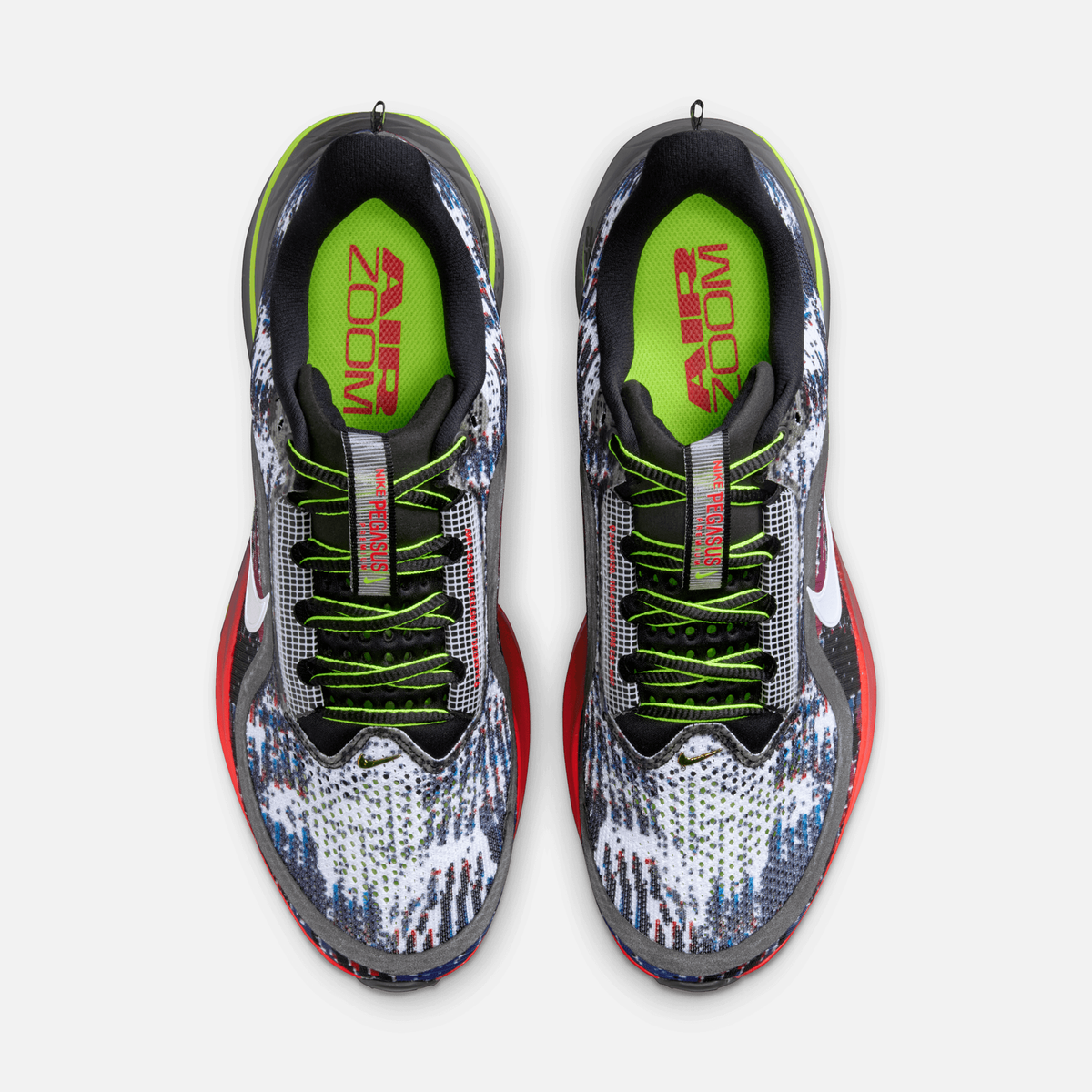 Nike Pegasus Premium Multi Pixel - Multicolorido / Verde-neon / Dourado metálico / Prateado metálico