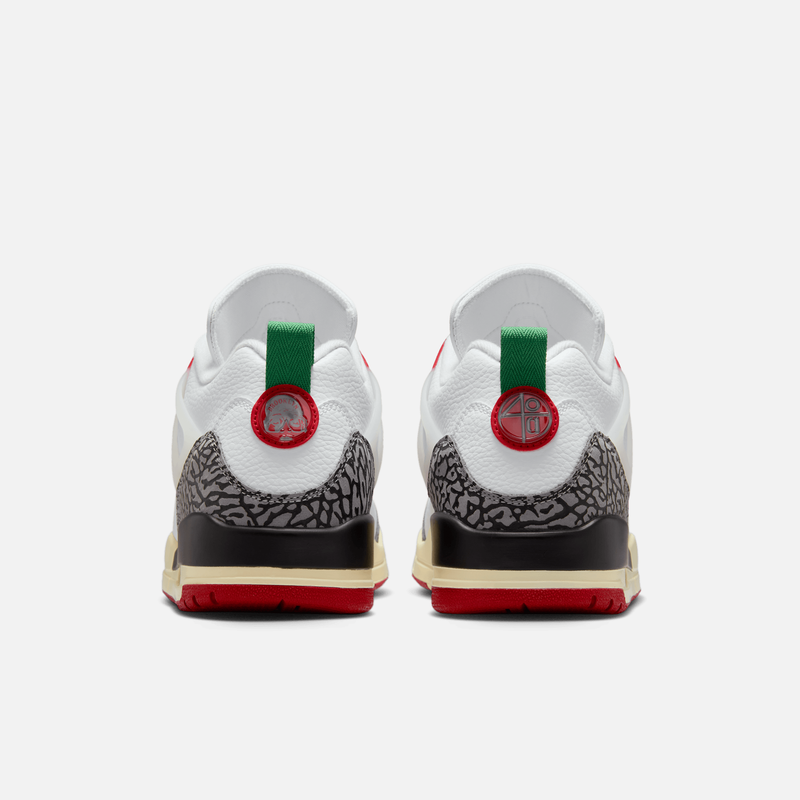 Air Jordan Spizike Low Do The Right Thing - Verde-oliva médio / Preto / Marrom / Vermelho