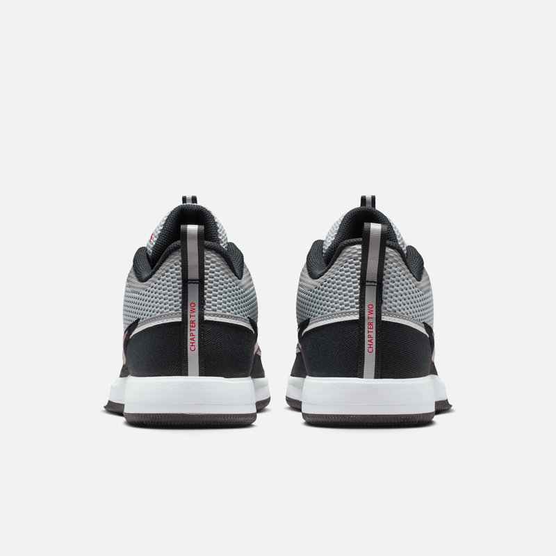 Nike Book 2 Spiridon - Prateado metálico / Preto / Branco / Vermelho
