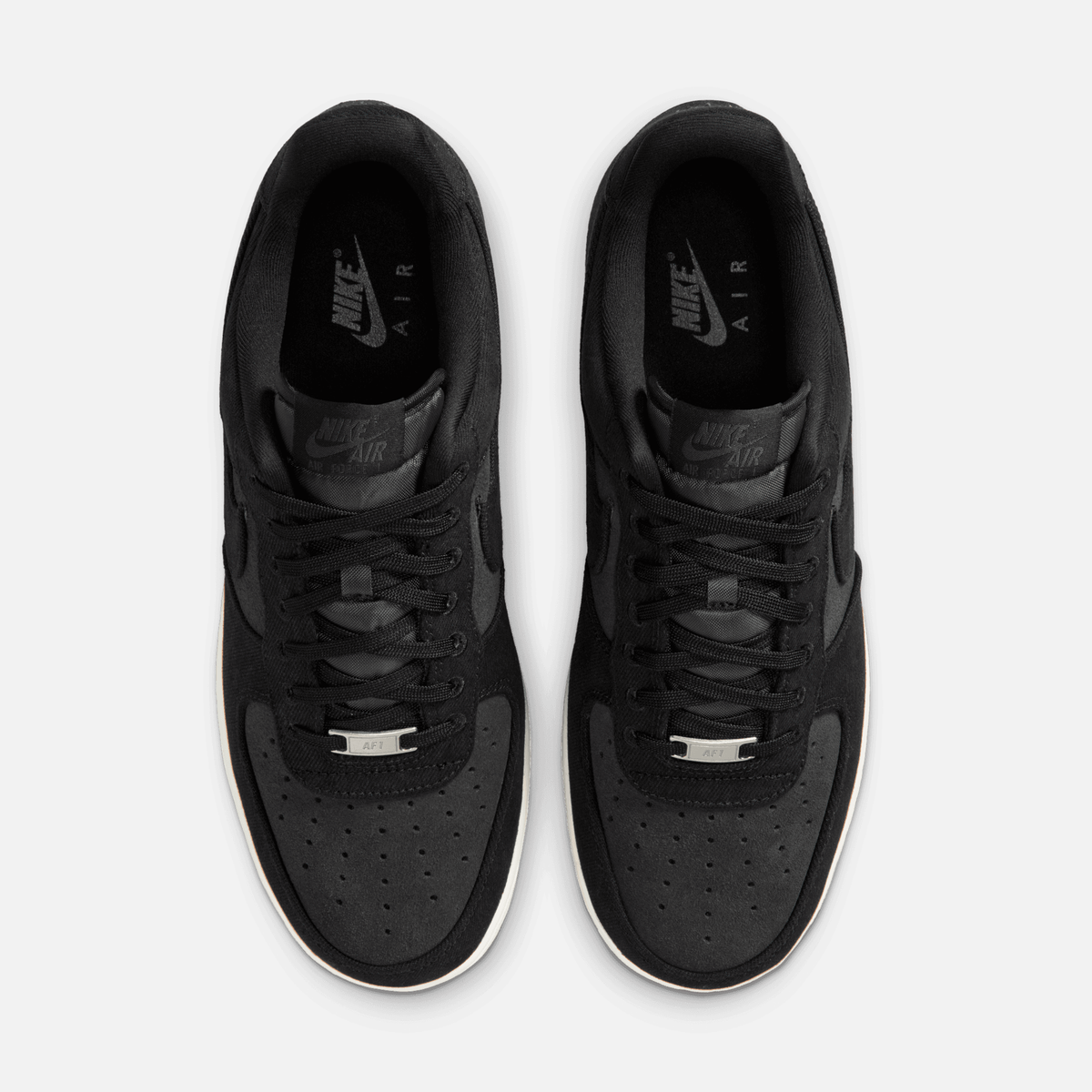 Nike Air Force 1 Low Denim - Preto / Cinza escuro / Caramelo-médio