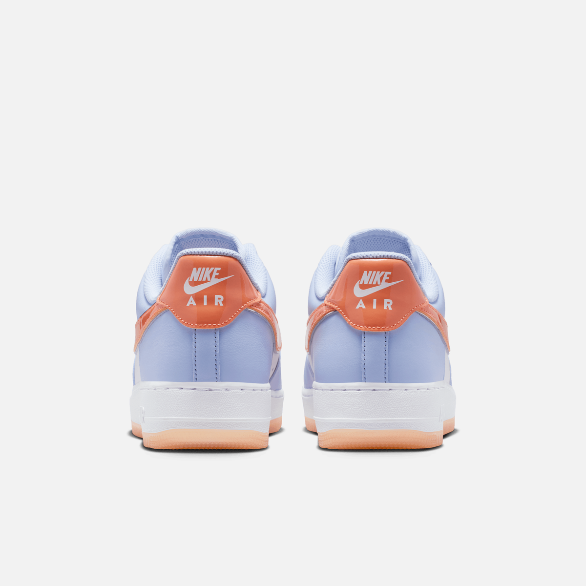 Nike Air Force 1 Low - Azul / Branco / Laranja / Prateado metálico
