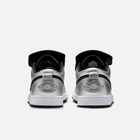 Air Jordan 1 Low Tiempo - Branco / Preto / Prateado metálico