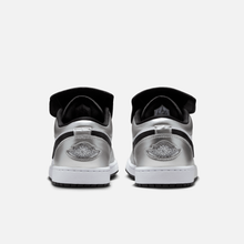 Air Jordan 1 Low Tiempo - Branco / Preto / Prateado metálico