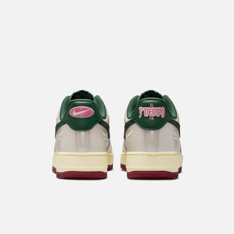Nike Air Force 1 Low Mexico World Cup - Branco-acinzentado / Alabastro / Vermelho / Verde-abeto