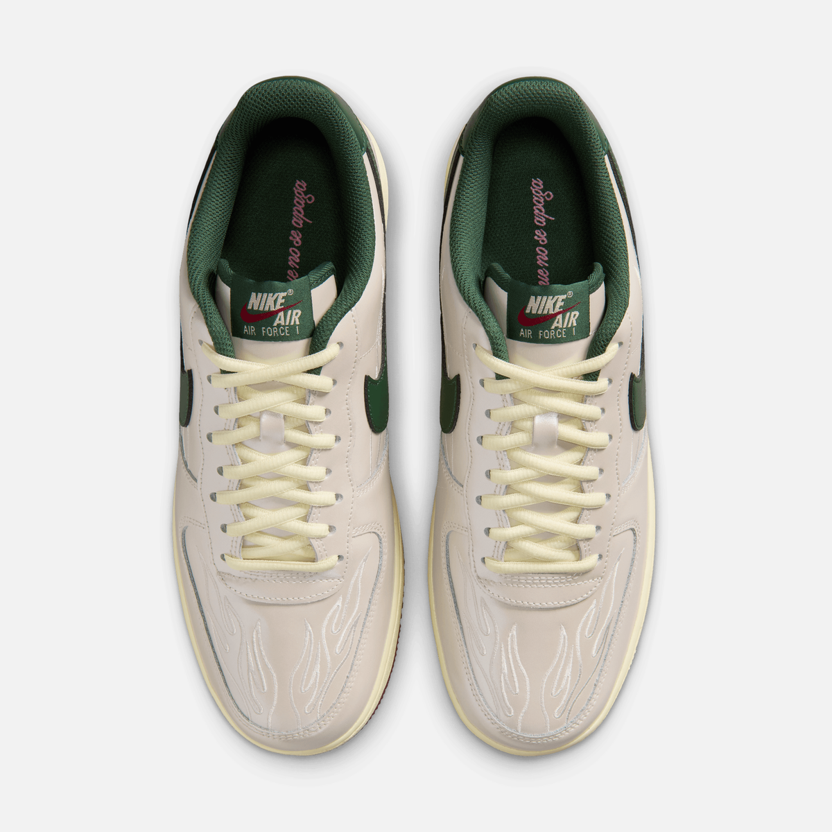Nike Air Force 1 Low Mexico World Cup - Branco-acinzentado / Alabastro / Vermelho / Verde-abeto