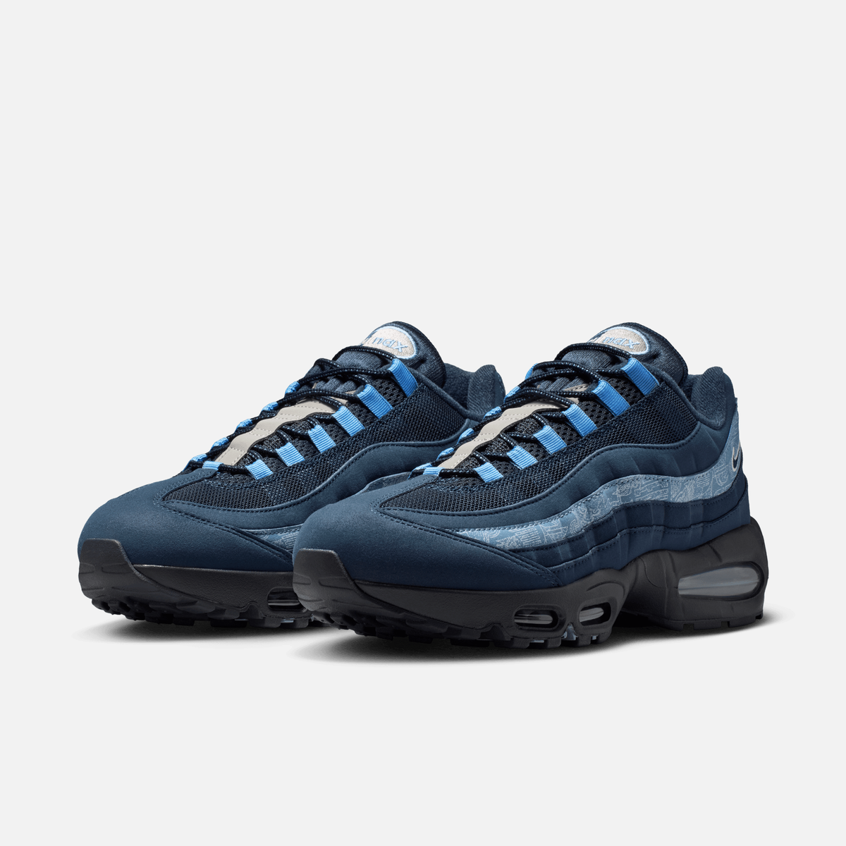 Nike Air Max 95 Big Bubble SE - Multicolorido / Azul-escuro / Azul / Branco / Preto