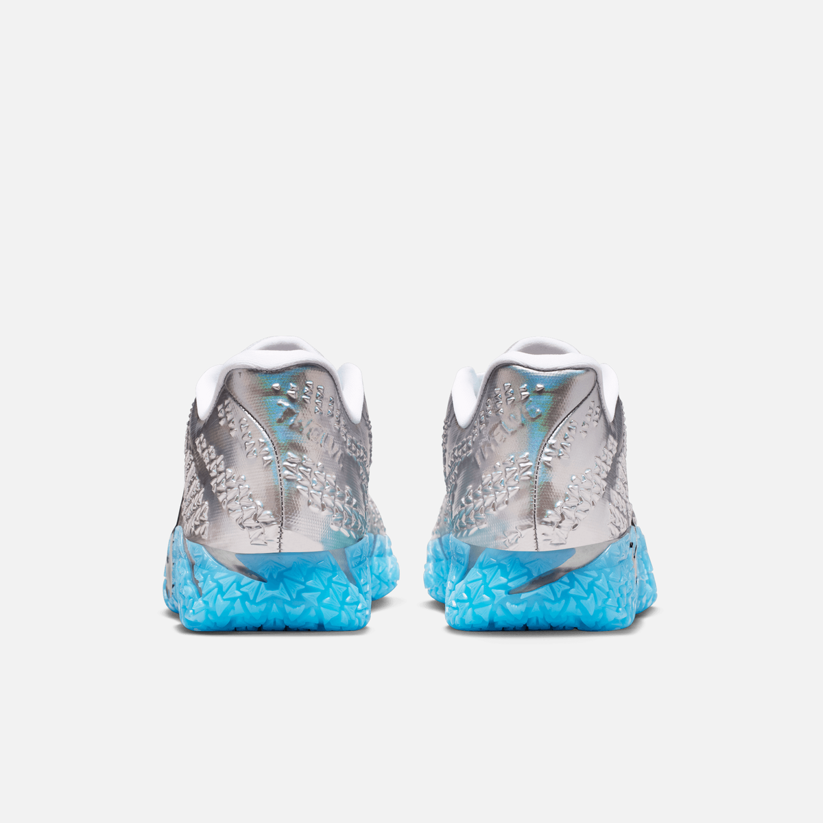 Nike Ja 3 Jurassic Park - Prateado metálico / Branco / Azul / Preto