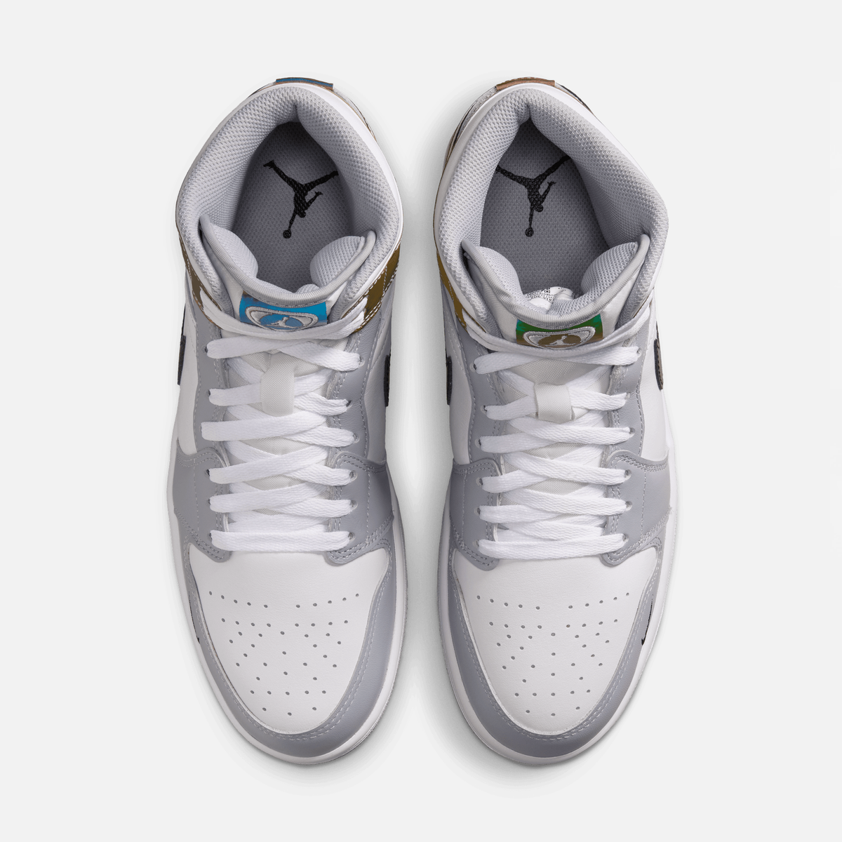 Air Jordan 1 Mid SE Multicolorido - Multicolorido / Branco / Cinza / Preto