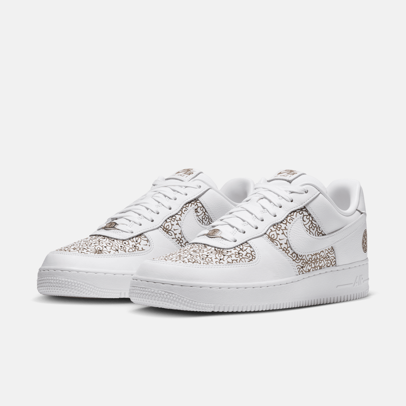 Nike Air Force 1 Low Family Reunion Morocco - Branco / Laranja / Vermelho / Marrom-claro