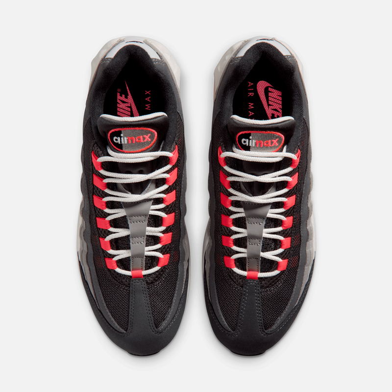 Nike Air Max 95 Big Bubble - Antracito / Cinza-grafite claro / Cinza-carvão claro / Vermelho