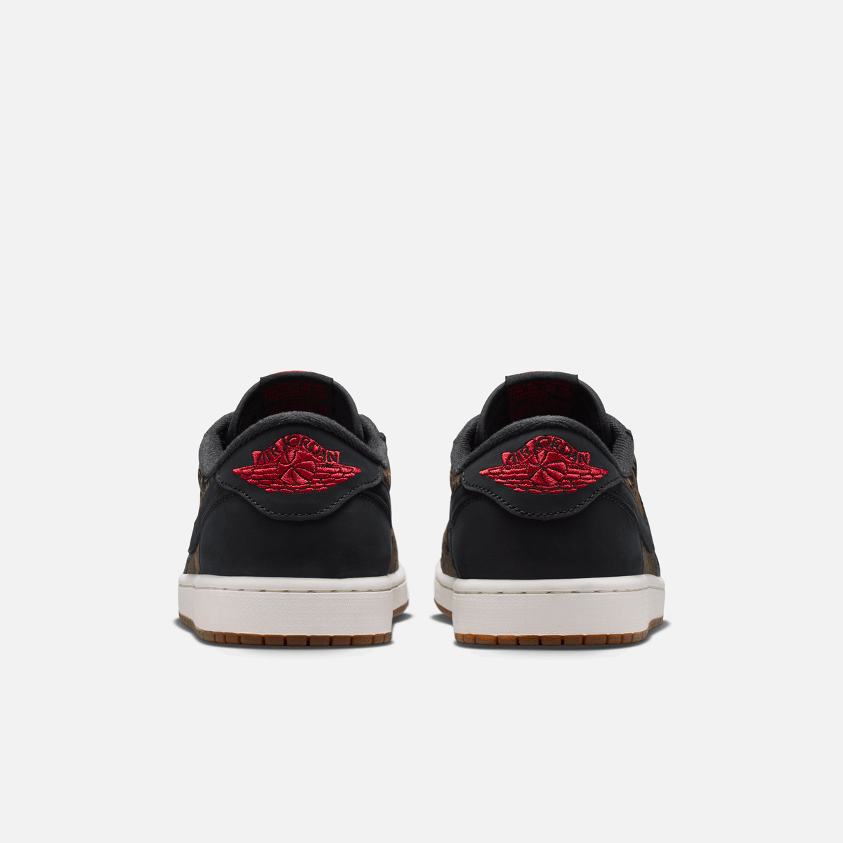 Air Jordan 1 Low OG - Preto / Vermelho / Marrom-caramelo / Branco