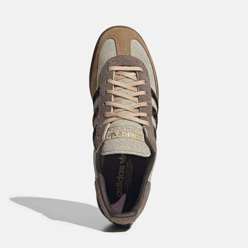 Adidas Handball Spezial Jeans e acabamento peluciado - Cáqui / Marrom / Marrom-café