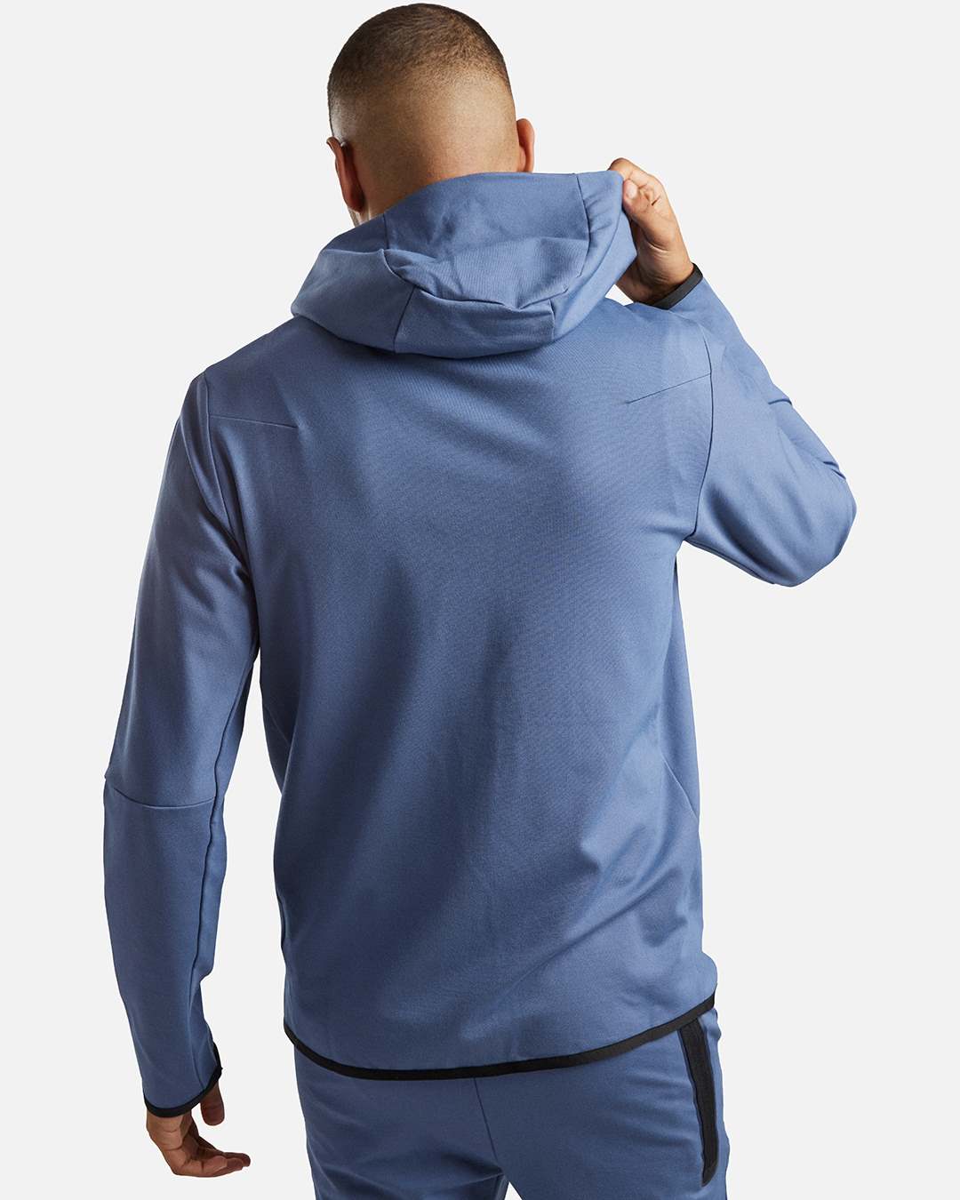 Moletom com capuz Nike Tech Fleece Lightweight - Azul e Preto